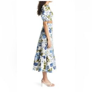 NWOT Reformation Sunnie Lucca Two Piece Crop Midi Ruffle Women's Size 12 $299